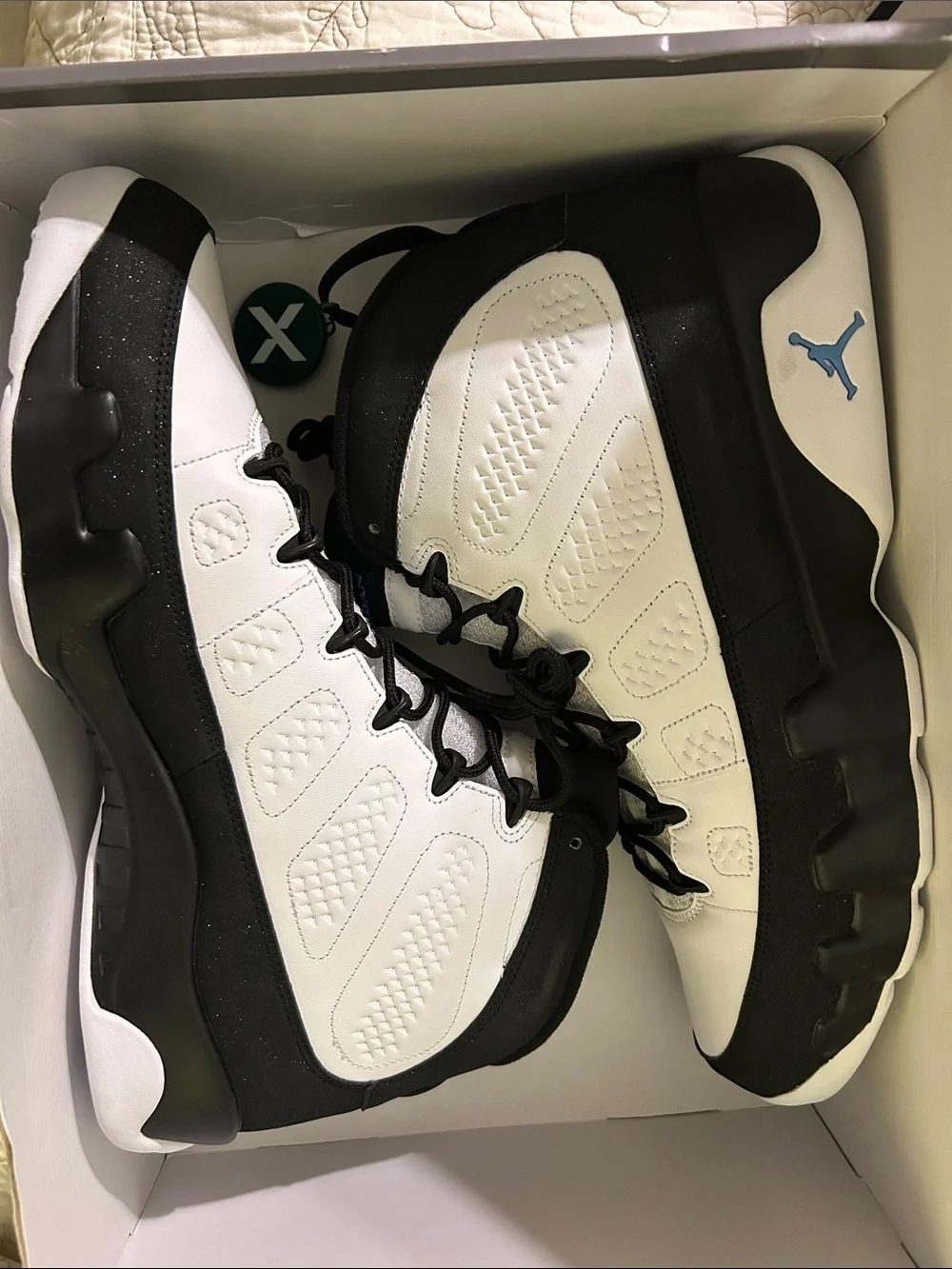 Jordan Black and White Air Jordan 9 Retro Label Art